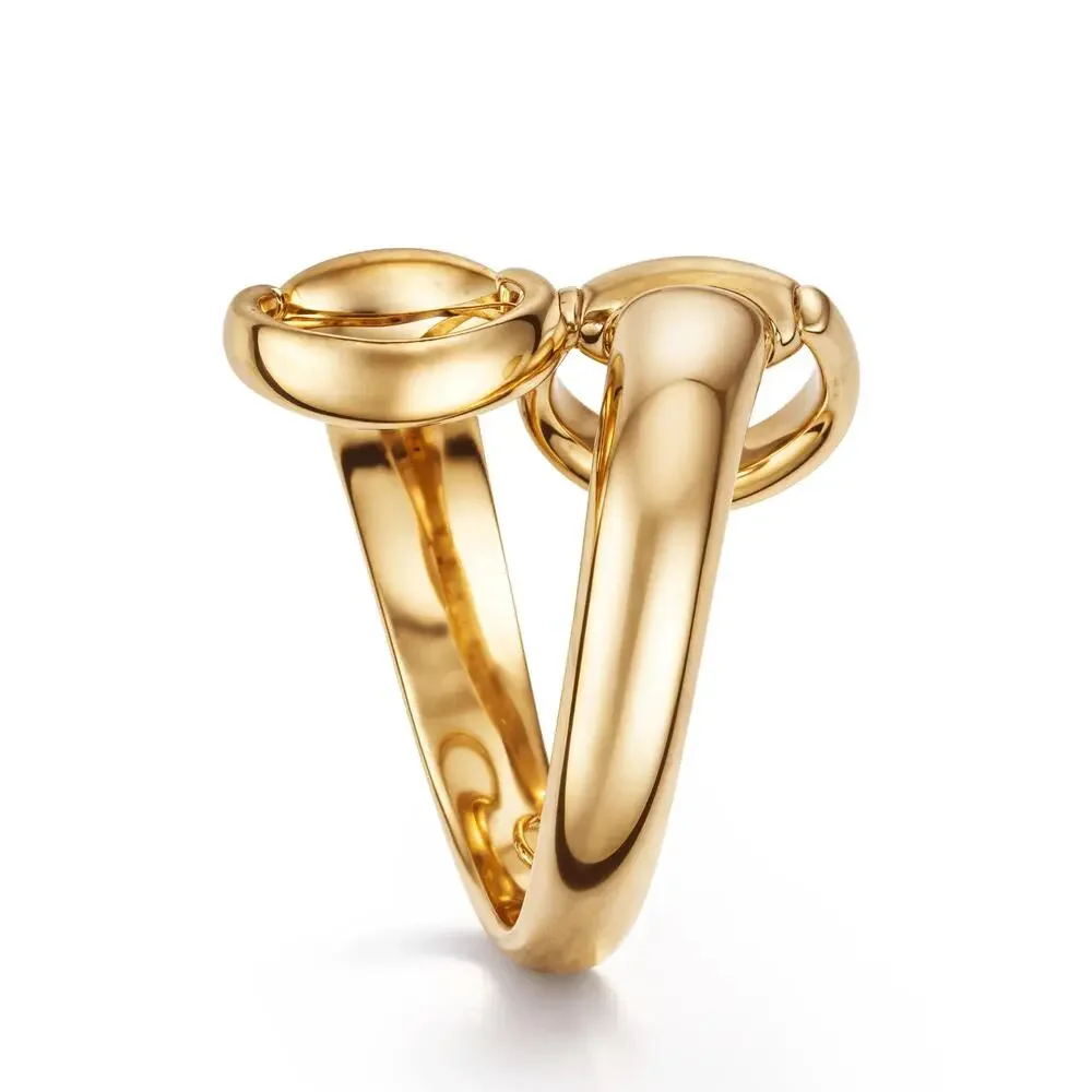 Gucci Horsebit 18kt Yellow Gold Ring